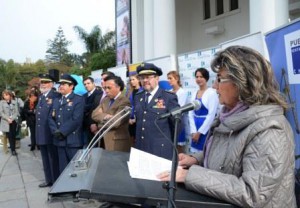 Alcaldesa Virginia Reginato, lanzamiento cena del fuego