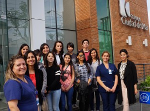 Visita estudiantes a Clinica Ciudad del Mar