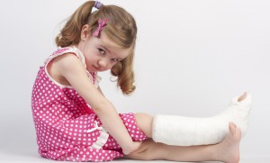 Injured girl